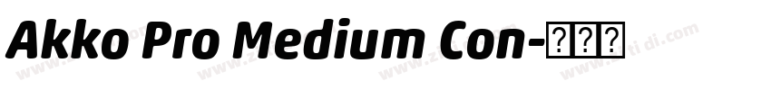 Akko Pro Medium Con字体转换